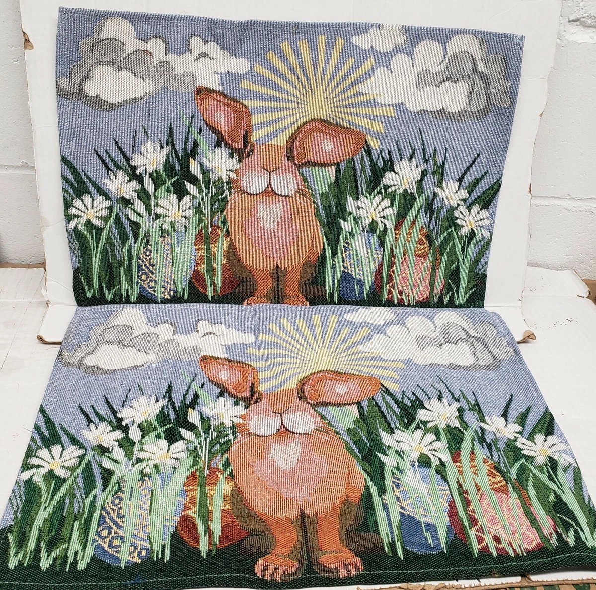 Set of 2 Same Tapestry Kitchen Placemats 13 x 19