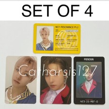 SET 4 official album photocard resonance pt.2 departure arrival nct2020 Renjun