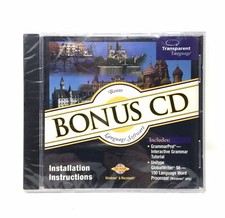 Transparent Language Inc BONUS CD Language Software - NEW
