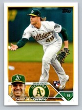 2023 Topps David MacKinnon #276 Rookie RC Oakland Athletics