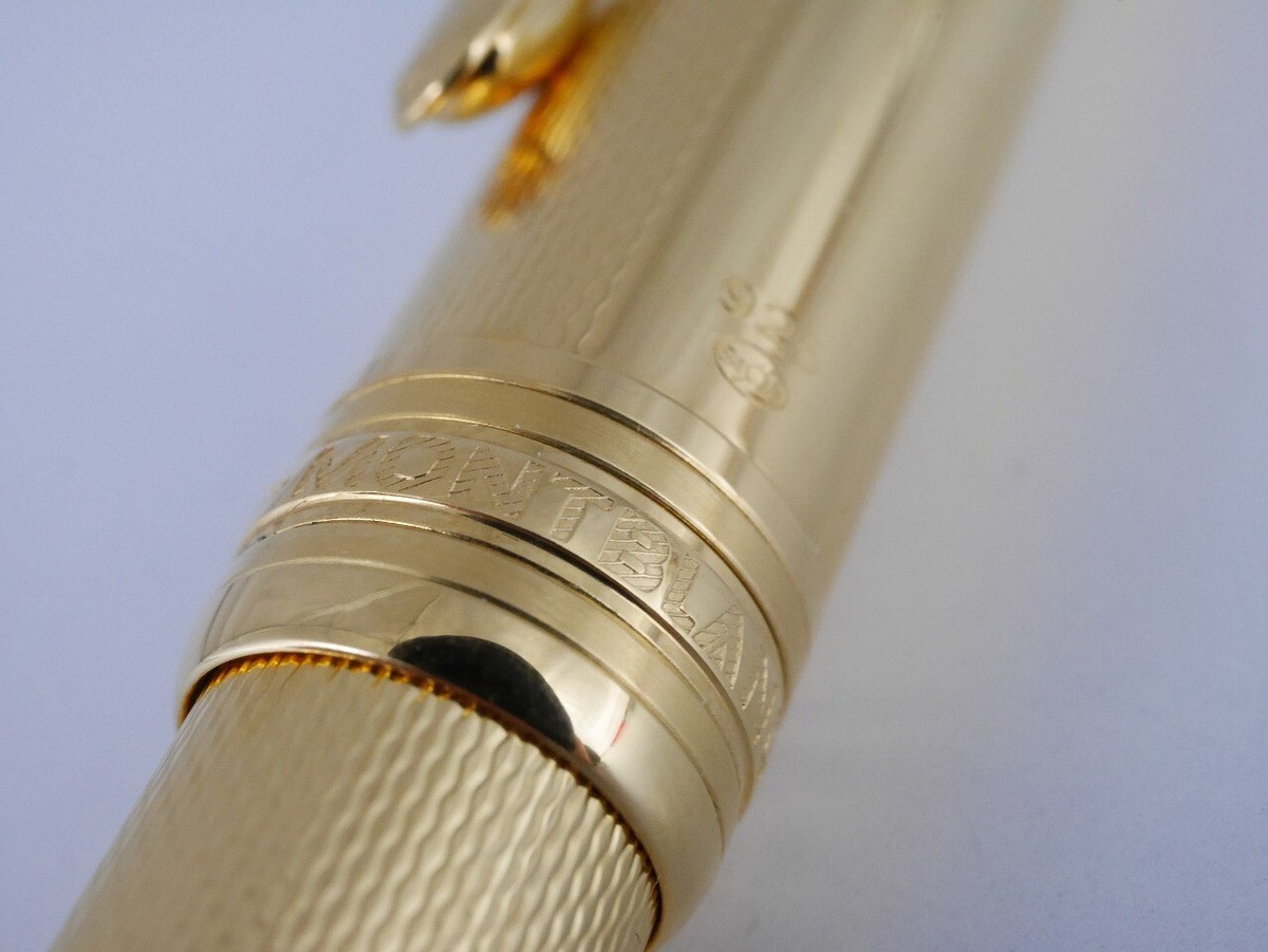 Montblanc Meisterstuck Solitaire Vermeil 925 Barley Ballpoint Pen 