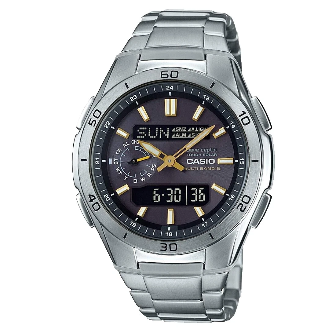 Casio 12-Hour Dial Stainless Steel Case Wristwatches