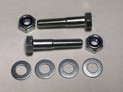 Sechskantschraube M10x50 10.9 verzinkt  Mutter M10 Kl.10 + 2x U-Scheibe / 1 St.