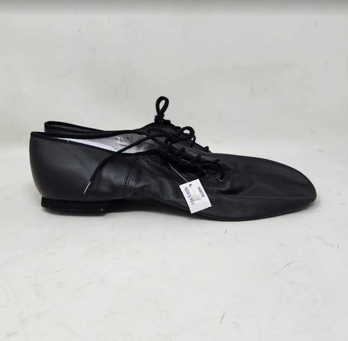 Men's 10 Bloch Ultraflex suede split sole leather jazz dance shoes in black