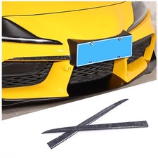 Forged Real Carbon Fiber Front Bumper Trim Strip Cover For Toyot Supra 2019-2024