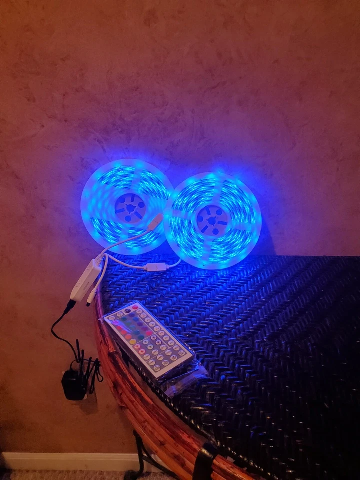TaoTronics LED Strip Lights Work with Alexa,32.8ft RGB Smart WiFi Waterproof LED - Image 4 of 4