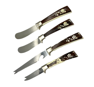 4 Piece Set Regent Stainless Steel Cheese Knife Set Sheffield England AS IS 