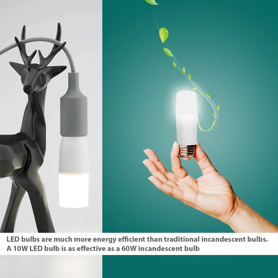 1 X T37 5W 10W 15W 20W E27 LED tube bulb Stick cool white 6500K Daylight