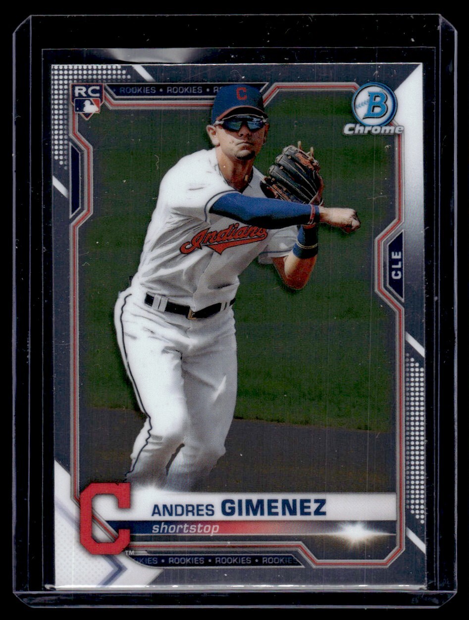 2021 Bowman Chrome Andres Gimenez RC Cleveland Indians #12