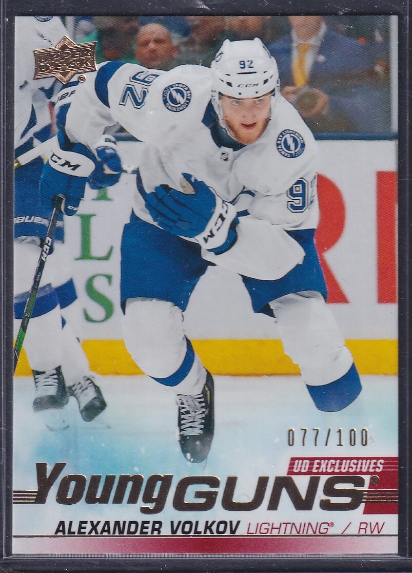 ALEXANDER VOLKOV, 2019 Upper Deck Young Guns UD EXCLUSIVES #488, /100