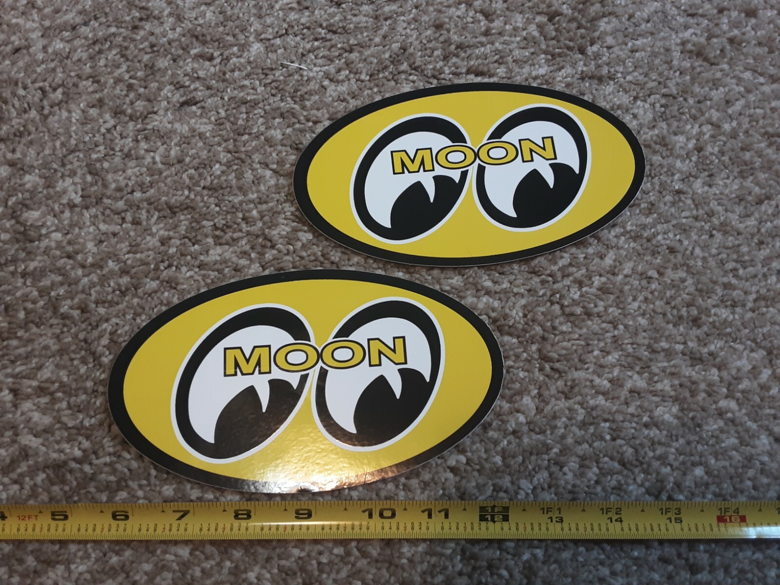 👀 Lot of 2 Moon Eyes Racing Decals Stickers NHRA Hot Rat Rod Old School 👀