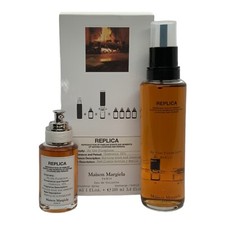 Maison Margiela Replica By The Fireplace Eau De Toilette 1oz + 3.4 oz Refill New