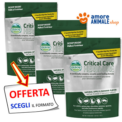 OXBOW Herbivore Critical Care   Banane Und Apfel - 141/454 Gr - F