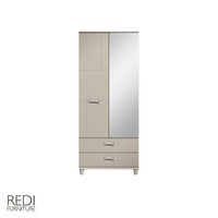 Fully Assembled Geo 2 Door 2 Drawer Mirrored Wardrobe Bedroom Furniture Fully Assembled Geo 2 Door 2 Drawer Mirrored Wardrobe Bedroom Furniture