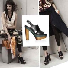 MARNI At H&M Leather Heels Shoes Size US 7 EU 38