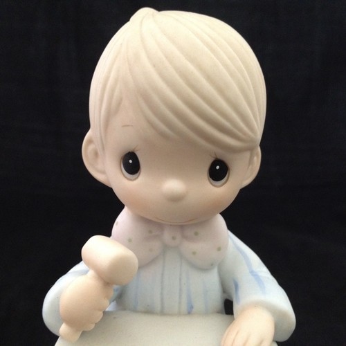 Vintage Precious Moments Let Us Call The Club Together Figurine with Box - Picture 6 of 10