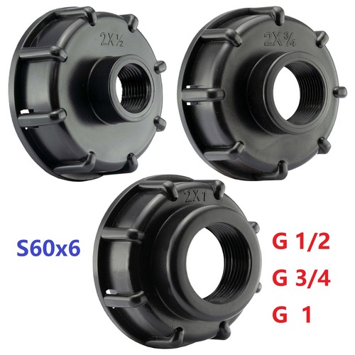 IBC Tank S60X6 2inch Coarse Thread Cap 1/2 3/4 1 BSP Female Thread ...