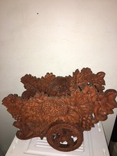 Vintage Wooden Sleigh Ornate Hand Crafted Beautiful Details 16