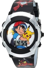 Accutime Kids Pokemon/Sonic Digital LCD Quartz Watch for Toddlers, Boys, Girls