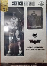 McFarlane Toys DC Hazmat Suit Batman Sketch Edition Gold Label Line Art Store Ex