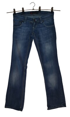 Damen Jeans Hose Denim Jeanshose Stonewashed Skinny Slim Kate Moss Größe 34 