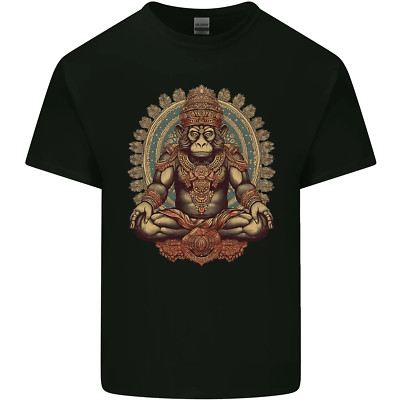 Monkey Guardian Religion Meditation Yoga Kinder T-shirt Boys Girls