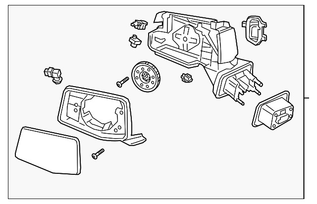 Genuine GM Driver Side Door Mirror 86588302 | eBay