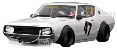 自動車 ignition model 1/18 LB WORKS Kenmeri2Dr イグニッションモデル 1/18 LB-WORKS ケンメリ 2Dr ホワイト/深リム14