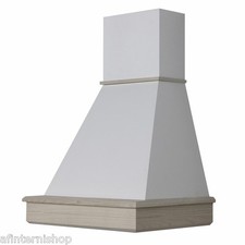 XS Cappa 60 cucina rustica legno frassino SENZA MOTORE fascia grezzo CL60-FGBSM