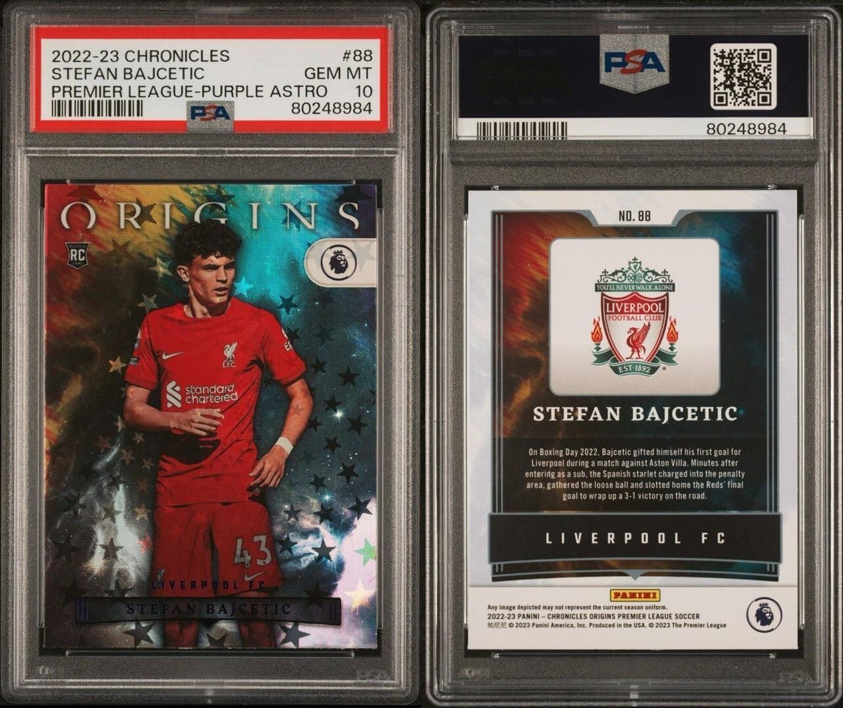 Stefan Bajcetic RC, Purple Astro #88 - 2022-23 Panini Chronicles 