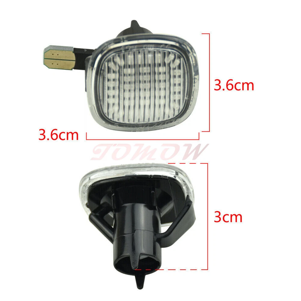Luz de señalización lateral dinámica LED transparente para Audi A4 B5 1994 1995 1996 1997 1998-1999 Foto 4 de 4