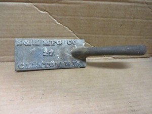 MASONS VINTAGE CONCRETE EXPANSION JOINT TROWEL S&H MFG # 27 CLINTON WISC