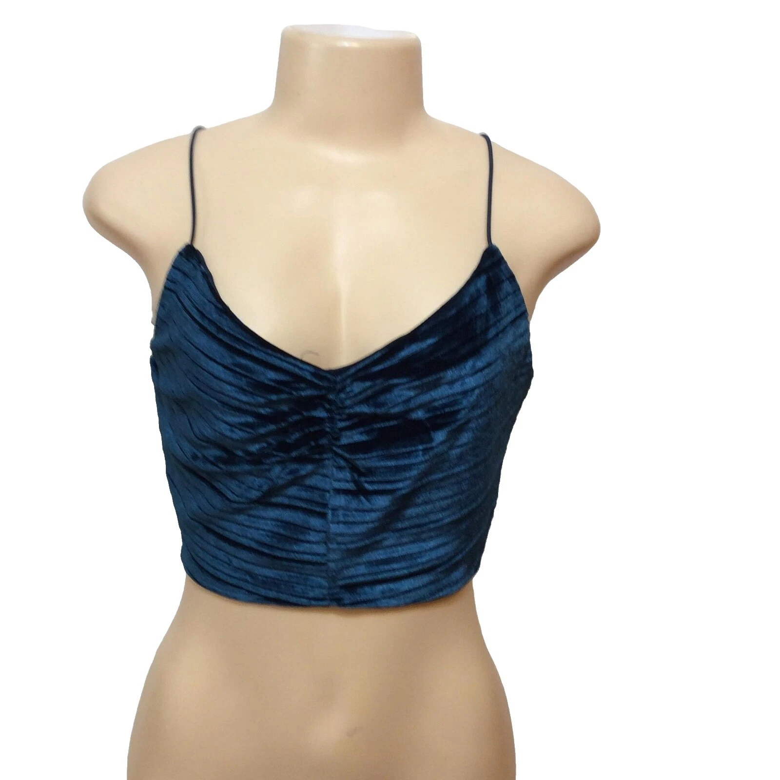 Polyester Cropped Tops for Women