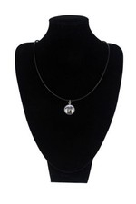 Doberman uncropped. Necklace, pendant for people who love dogs.