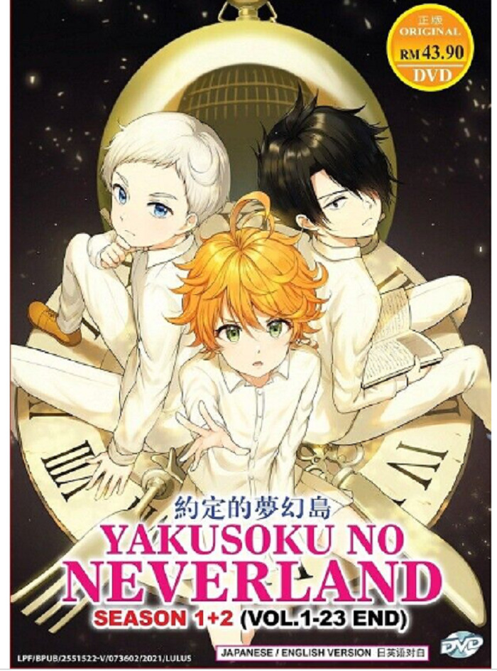 DVD Anime The Promised Neverland Complete Series Season 1+2 (1-23