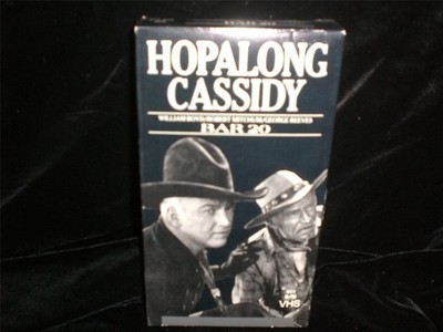 VHS Hopalong Cassidy in Bar 20 1943 William Boyd, Andy Clyde, George Reeves