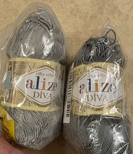 2 Alize Diva Yarn Microfiber Acrylic Yarn Col...