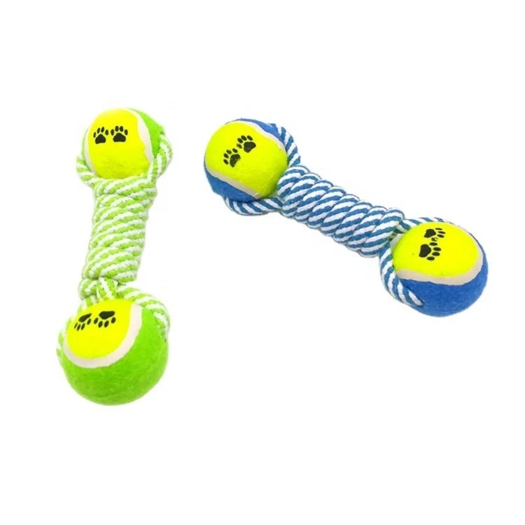 5 Pack Pet Dog Toy Tricky Treat Football Soccer Balls Double Tennis Ball - Image 2 of 4