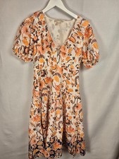 Chelsea & violet fall autumn dress 100% cotton size 6 work party boho