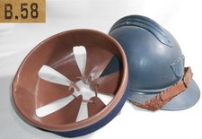 Adrian 15 Type2 Brown Leather WWI Helmet Inner Cover, Size B.58