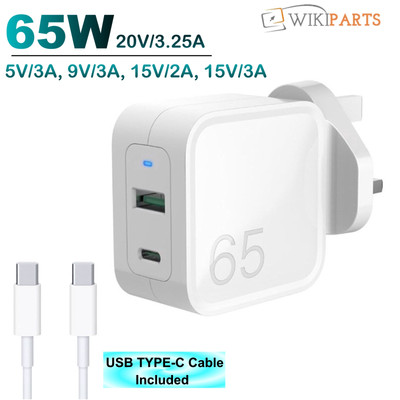 65 W Typ-C USB-C Laptop Netzteil 20 V 3,25 A für MSI Summit E13 Flip Evo A13M