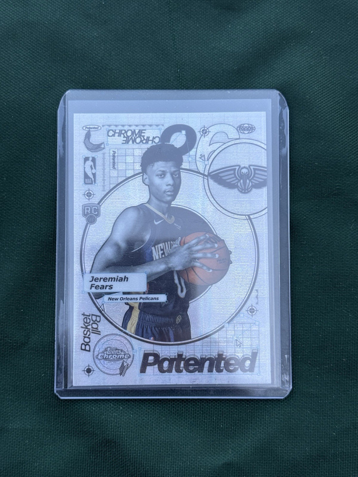 2025 Topps Chrome Jeremiah Fears Patented Case Hit SSP New Orleans Pelicans