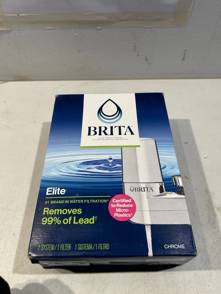BRITA Elite Faucet Mount Filtration System Water Purification Chrome, - Image 4 of 4