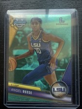 2023-24 Bowman Chrome University Angel Reese #49 Aqua /299 1st Bowman RC LSU