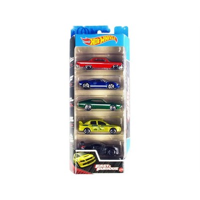 Hot Wheels Fast & Furious 5-Pack of 1:64 Scale Vehicles