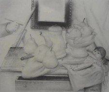 Fernando BOTERO: Natura Morta E Bambino, Heliogravura Firmata, 1992