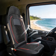 For Freightliner Cascadia Semi Truck Beaded Seat Cover Massage Cooling Cushion
