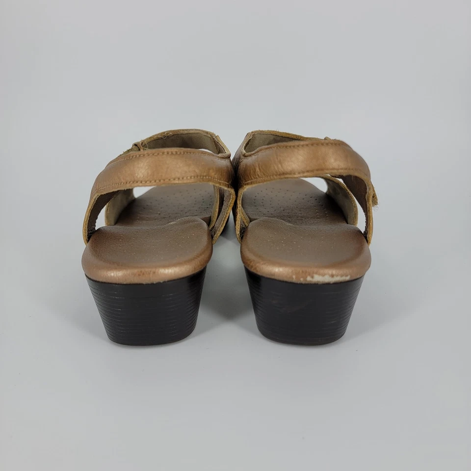 SAS Suntimer Sandals Copper Leather Tripad Comfort Adjustable Strap Women's 9M - Image 4 of 4