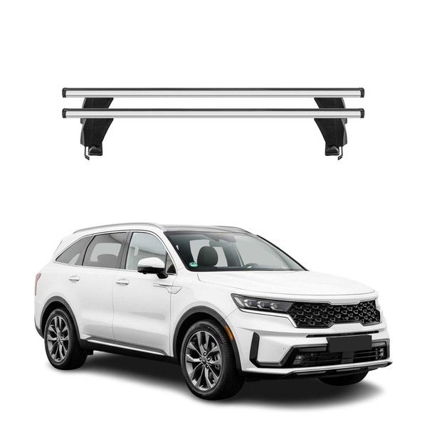 Menabo DachträGer GrundtäGer FüR Kia Sorento MQ4 2021-2026 50Kg Alu Silber 2 Tlg-image