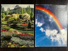 Vintage Puzzle Springbok 500 Piece LOT 2 HEAVENLY SPECTRUM  FRIENDSHIP GARDEN